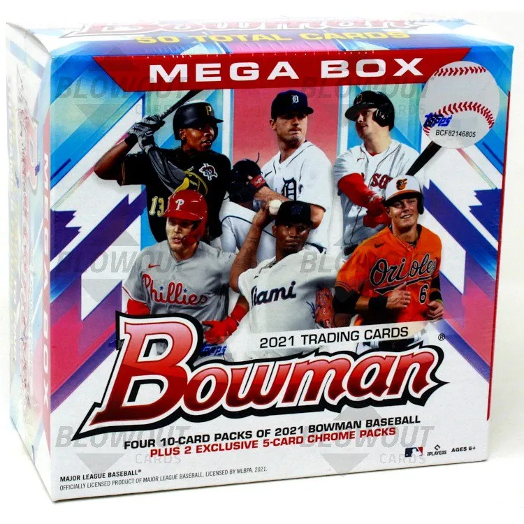 2021 Topps MLB Bowman Baseball Mega Box