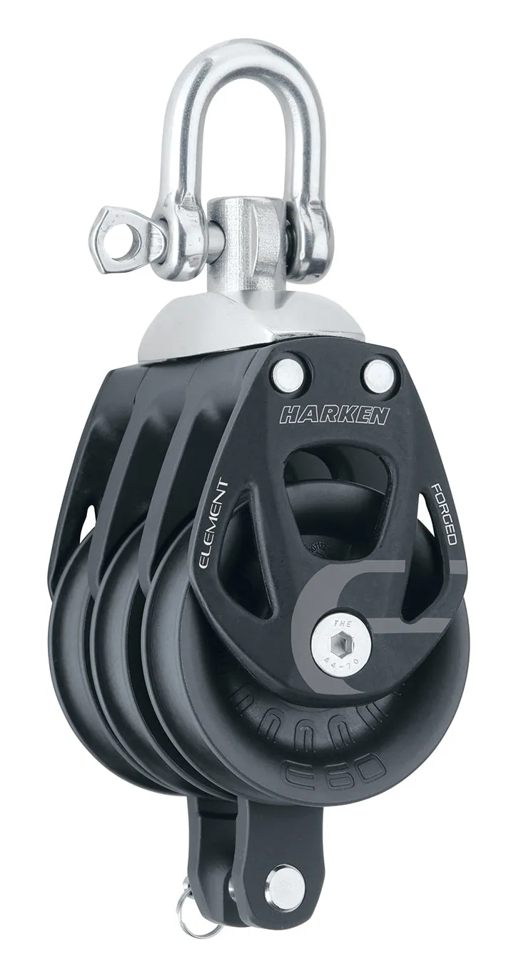 60 mm Aluminum Element Triple Block — Swivel, Becket