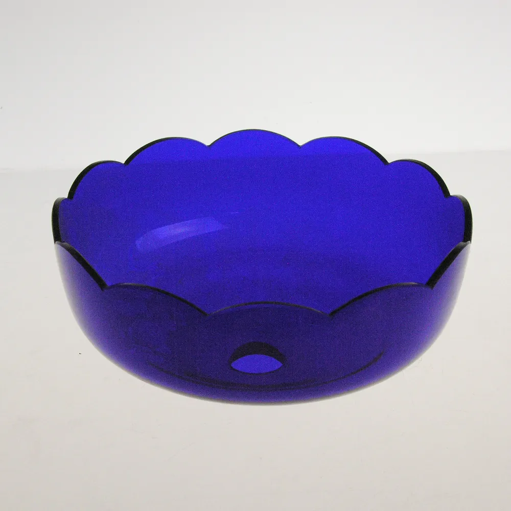 7" No Pin Blue Crystal Bobeche