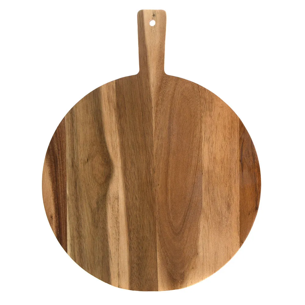 Acacia Wood Pizza Set with Cutter 45Cm