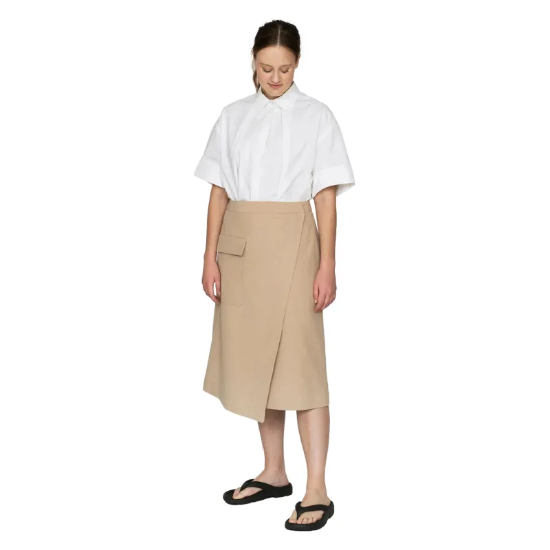 Asymmetric Midi Skirt