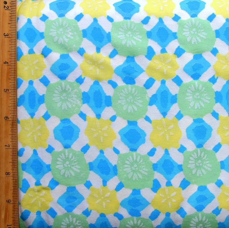 Beach Comber Cotton Lycra Knit Fabric by Fresh Produce