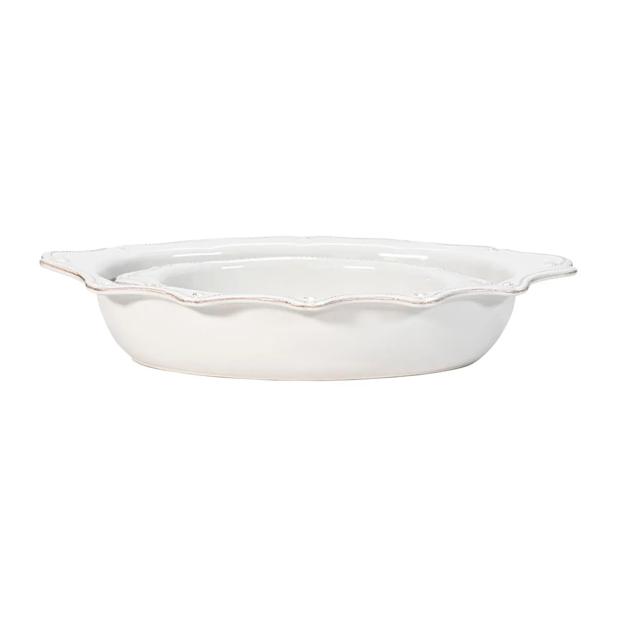 Berry & Thread 18" Oval Baker - Whitewash