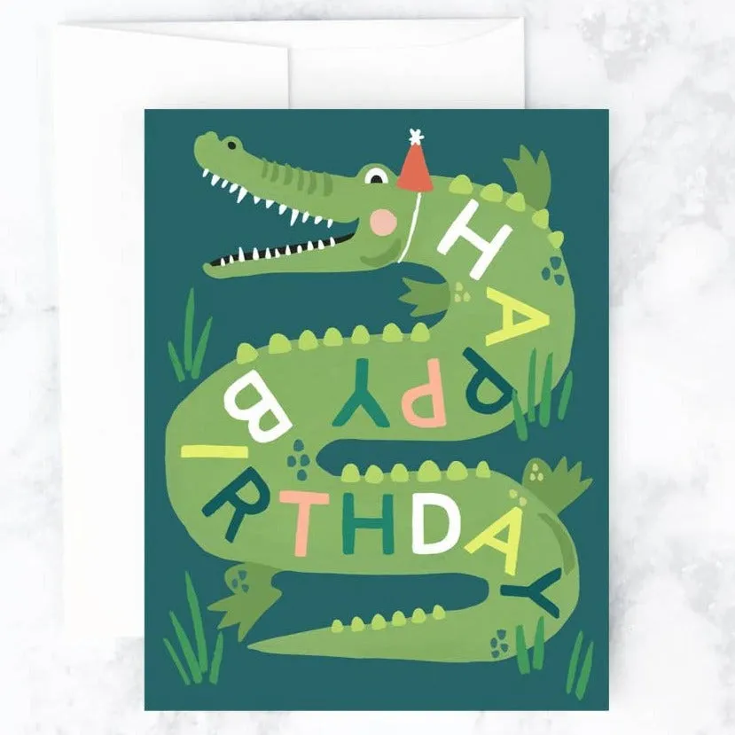 Birthday Gator Card by Idlewild