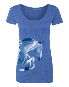 Breyer Blue Jumping Horse Women's T-Shirt