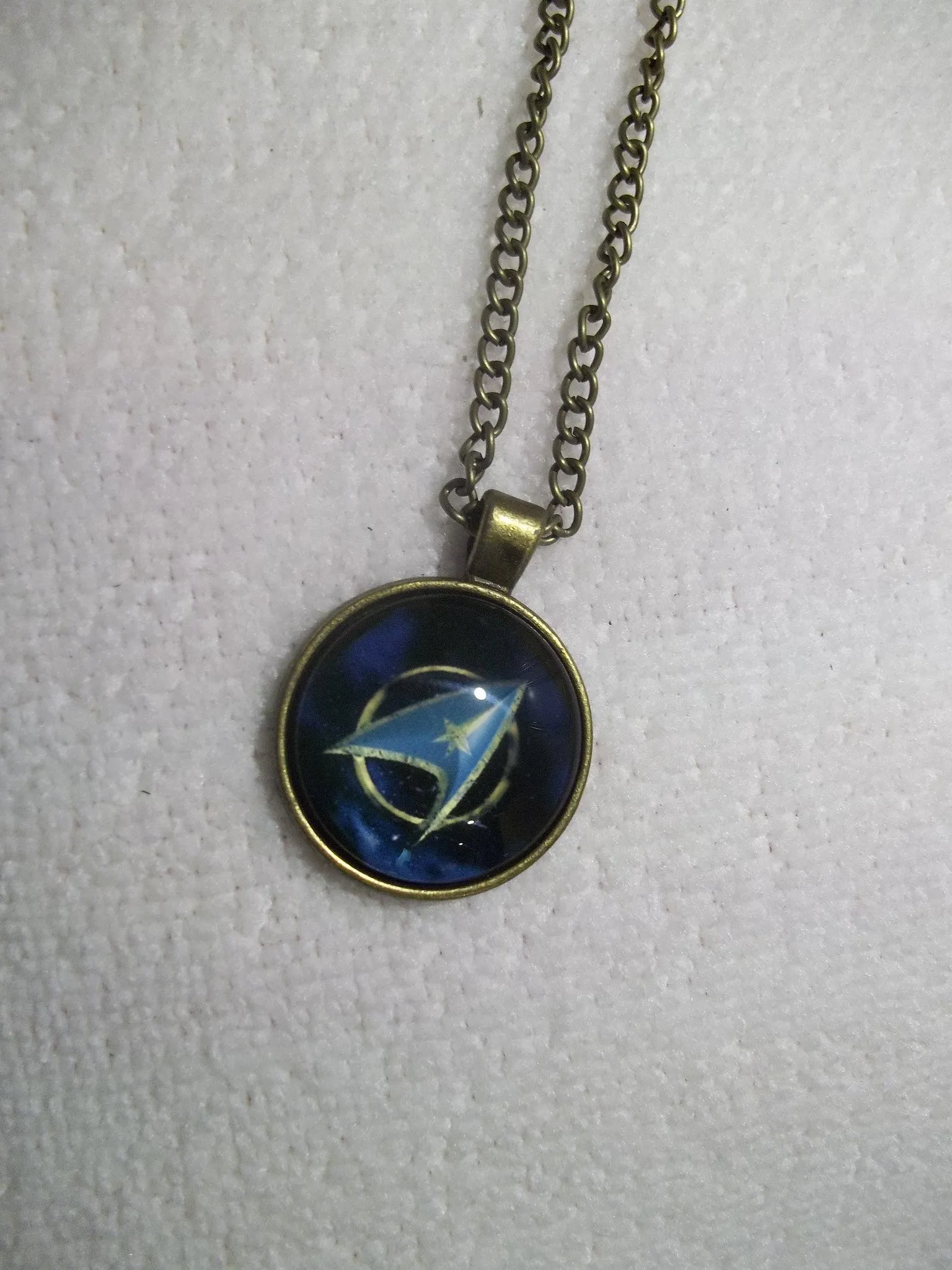 Bronze Bubble Star Trek Necklace (N657)