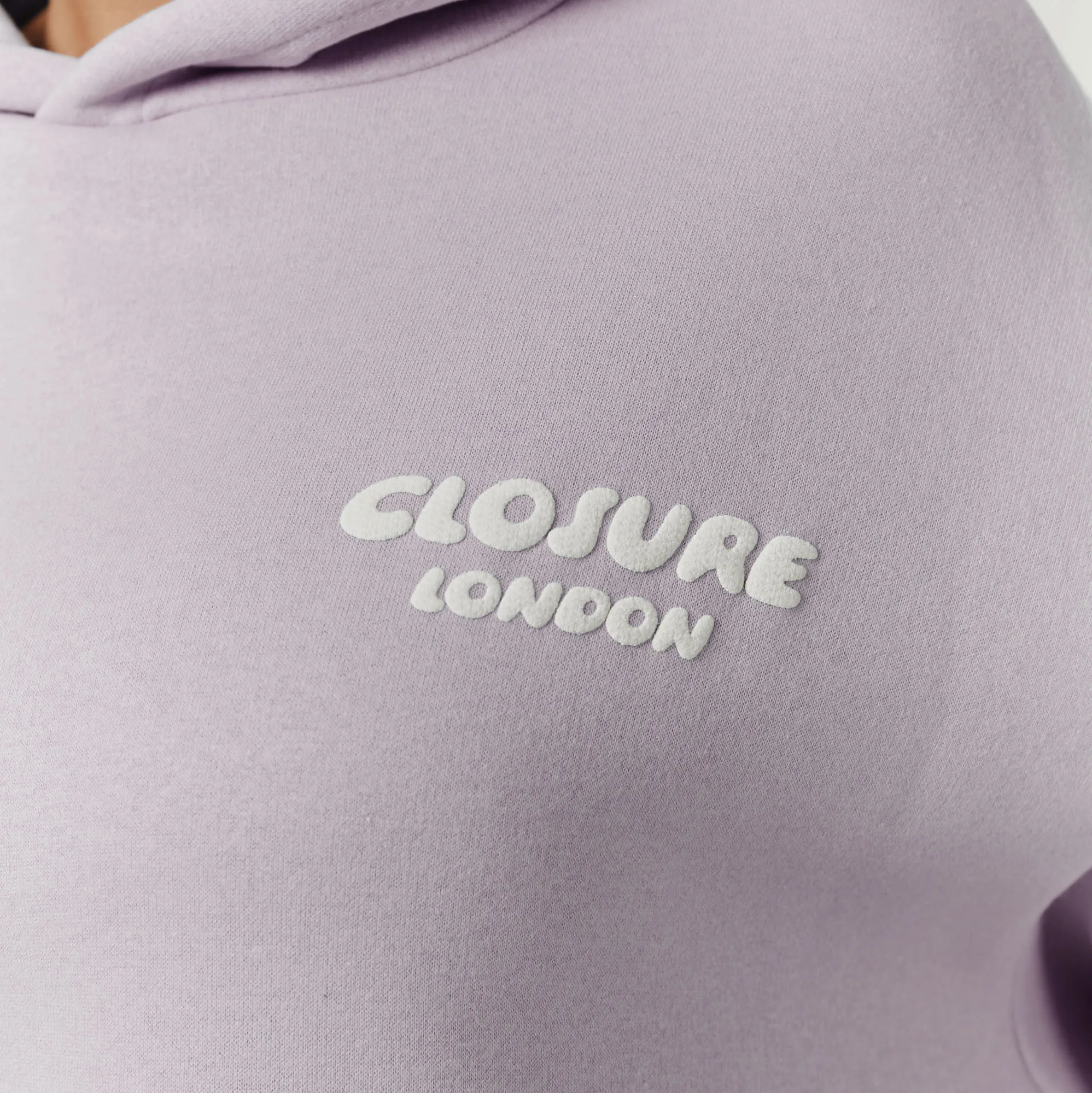 Bubble Logo Print Hood Twinset | Dusty Mauve