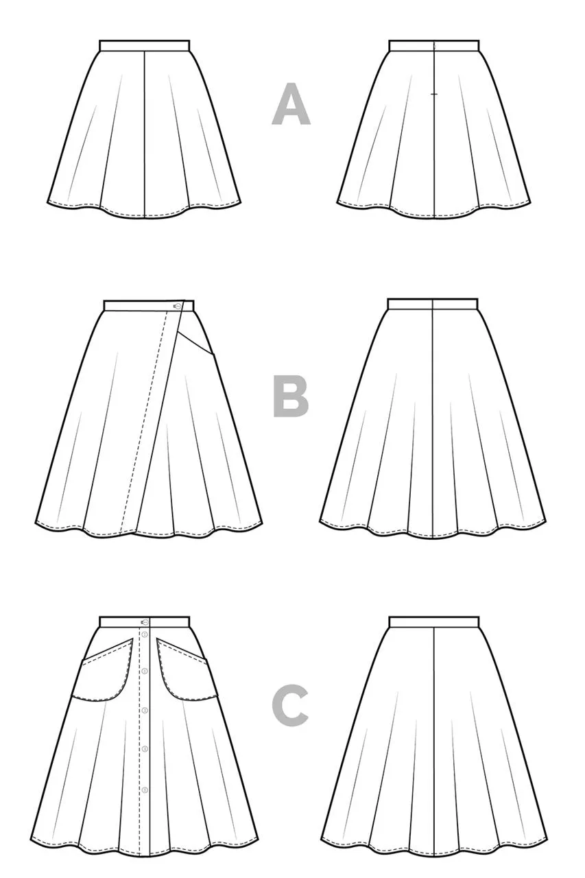 Closet Core - Fiore Skirt Sewing Pattern