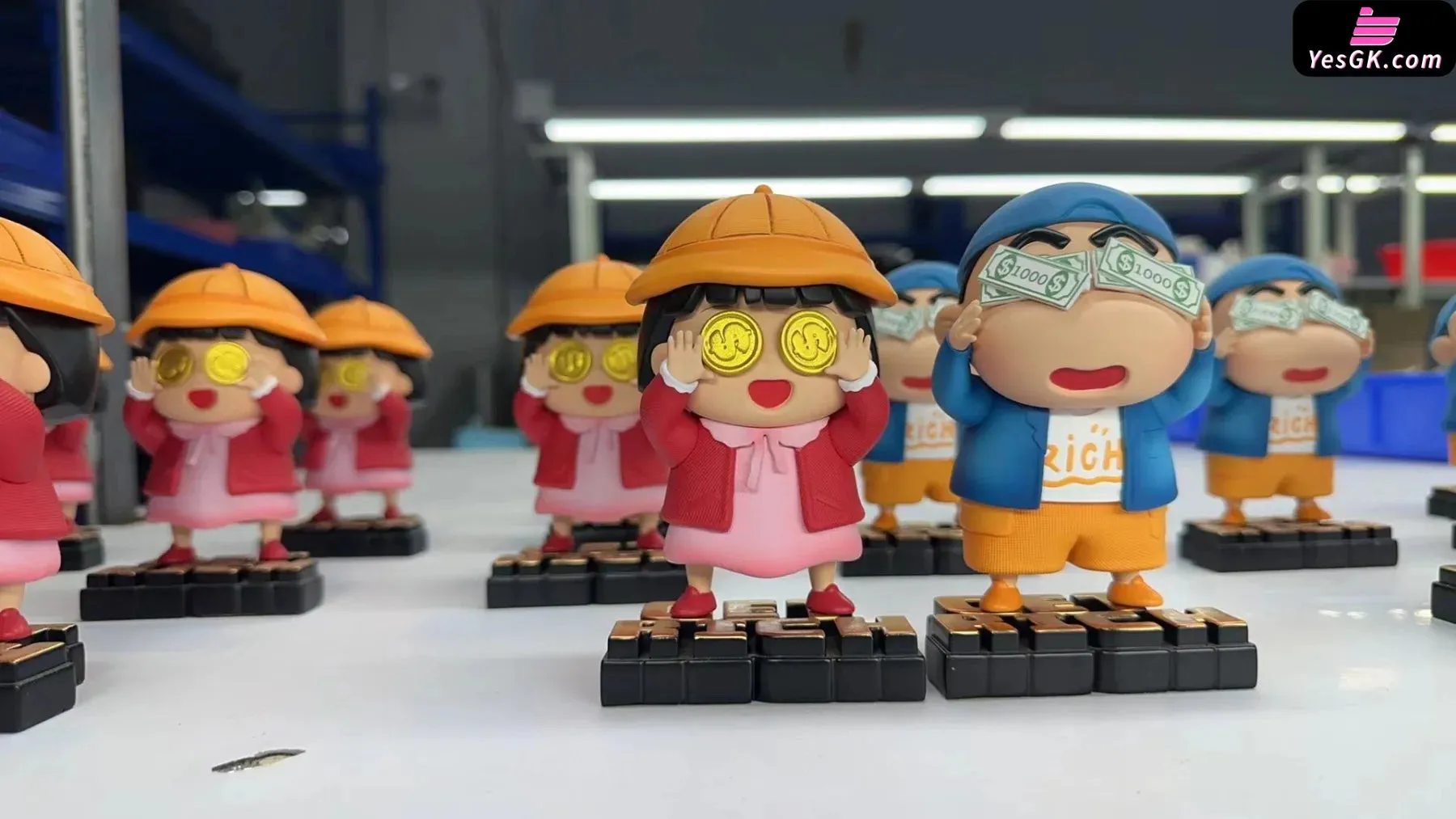 Crayon Shin-chan & Get Rich Chibi Momoko Sakura Statue - Miao Li Studio [In-Stock]