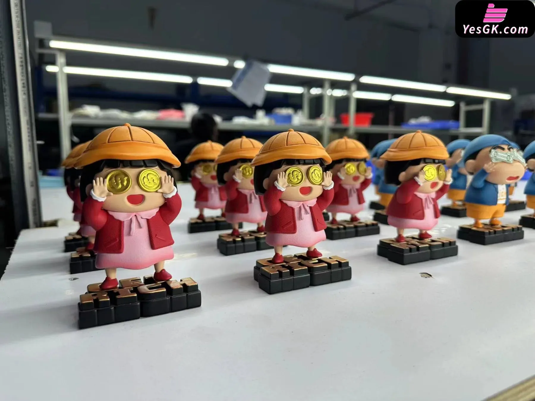 Crayon Shin-chan & Get Rich Chibi Momoko Sakura Statue - Miao Li Studio [In-Stock]