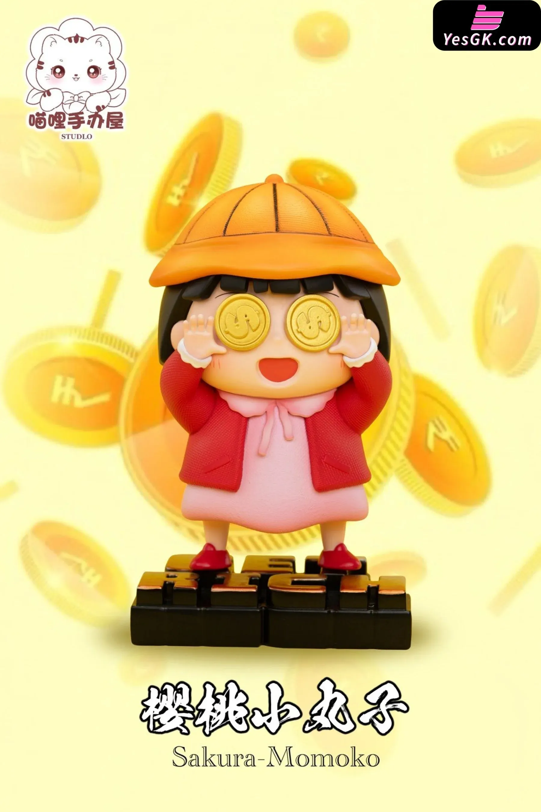 Crayon Shin-chan & Get Rich Chibi Momoko Sakura Statue - Miao Li Studio [In-Stock]