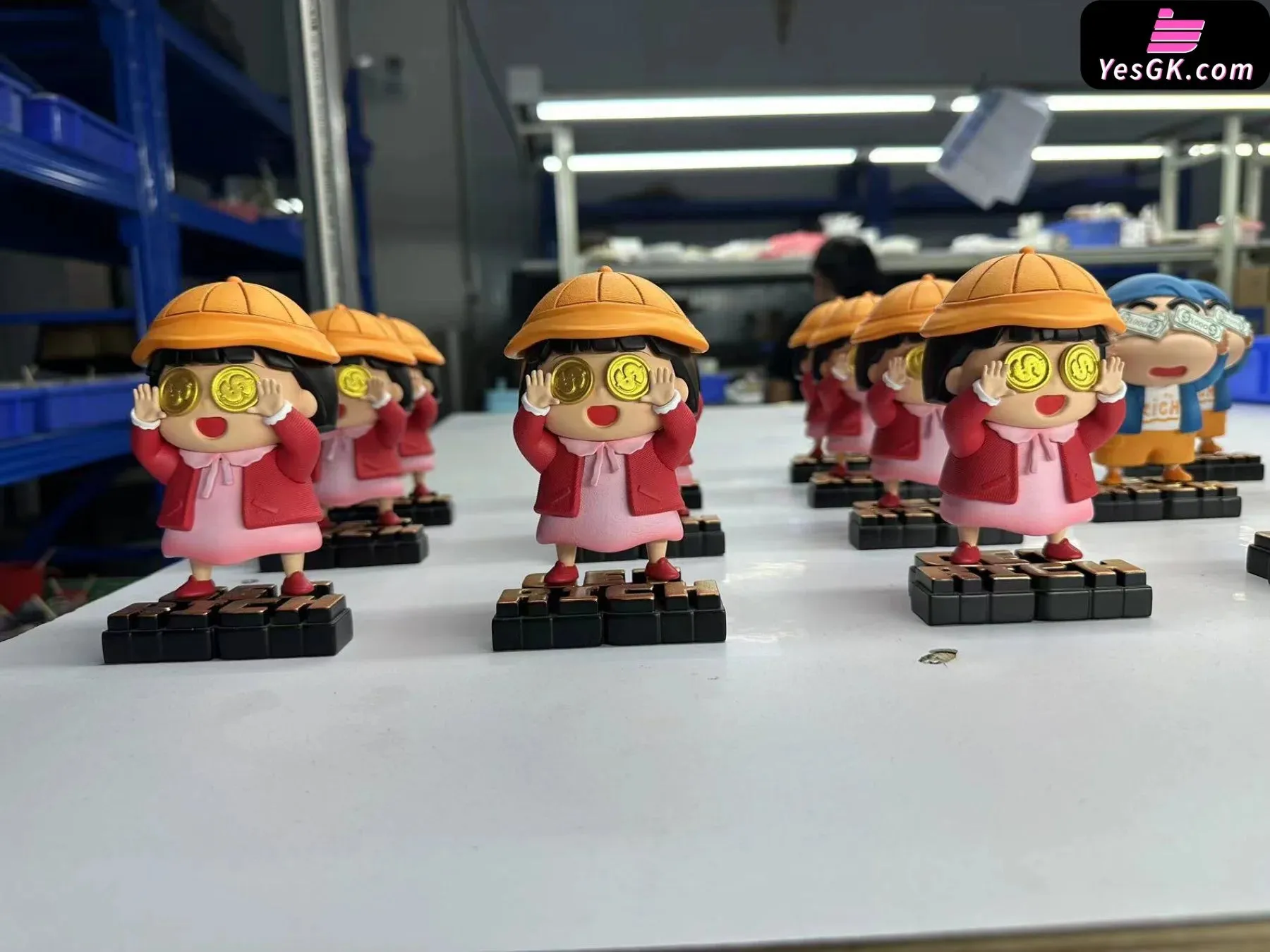 Crayon Shin-chan & Get Rich Chibi Momoko Sakura Statue - Miao Li Studio [In-Stock]