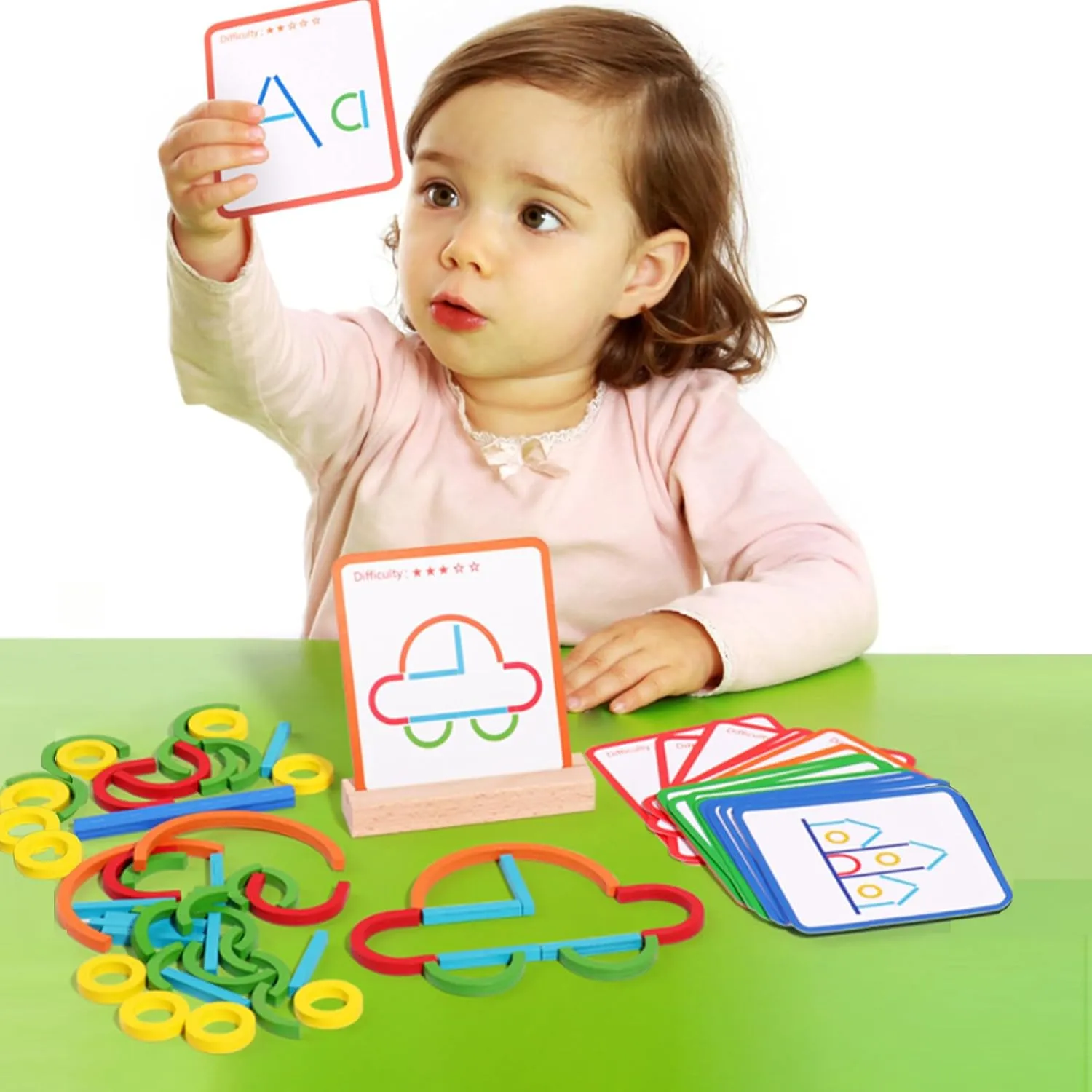 Early Learning Intelligence Developmen Creative Sticks & Rings Puzzle