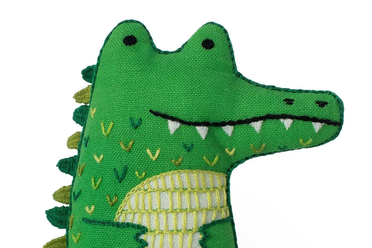 Embroidery Mini Plush Kit, Alligator | Level 2