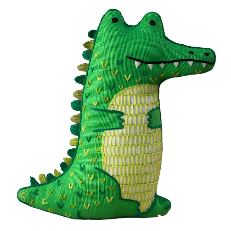 Embroidery Mini Plush Kit, Alligator | Level 2