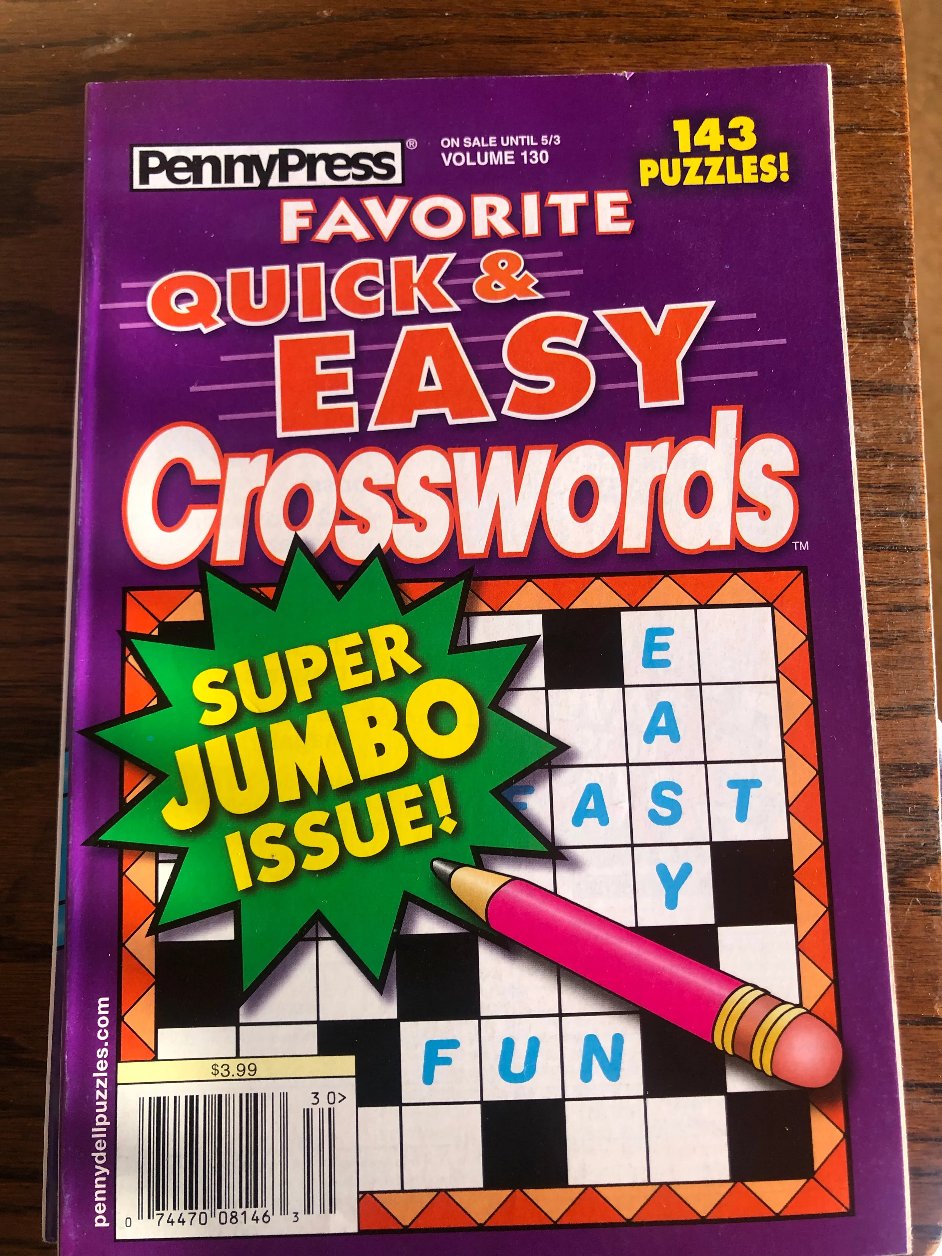 Favorite Quick and Easy Crosswords: Super Jumbo Issue!