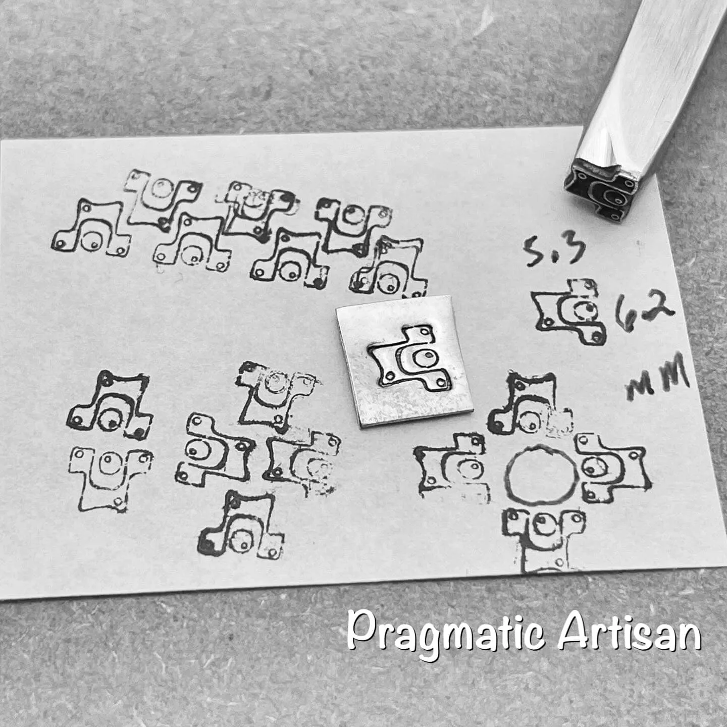 GraffiCi. Graffiti with a C. Unique. Artsy. Engraved Metal Hand Stamp.