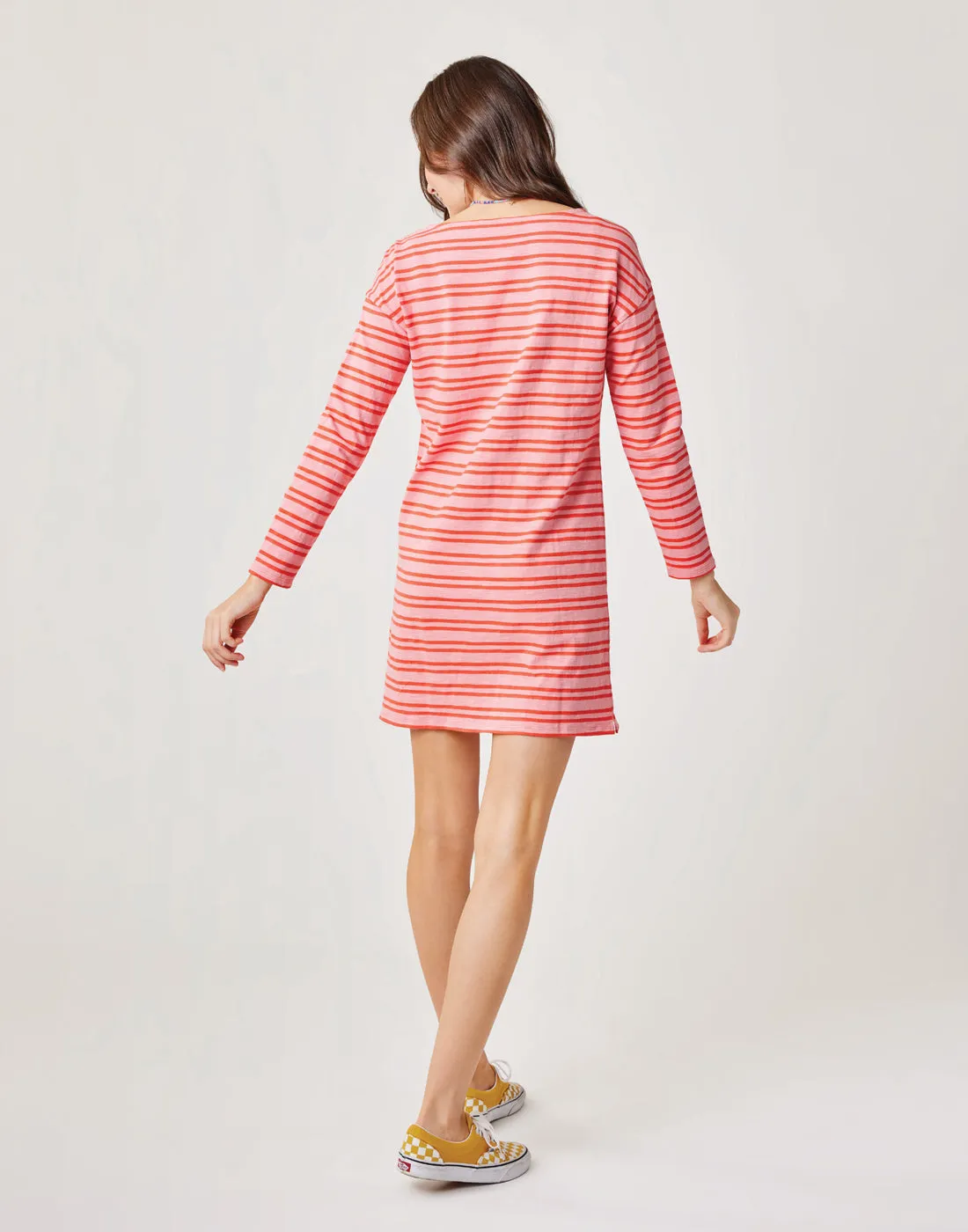 Lexi Dress: Grapefruit Breton