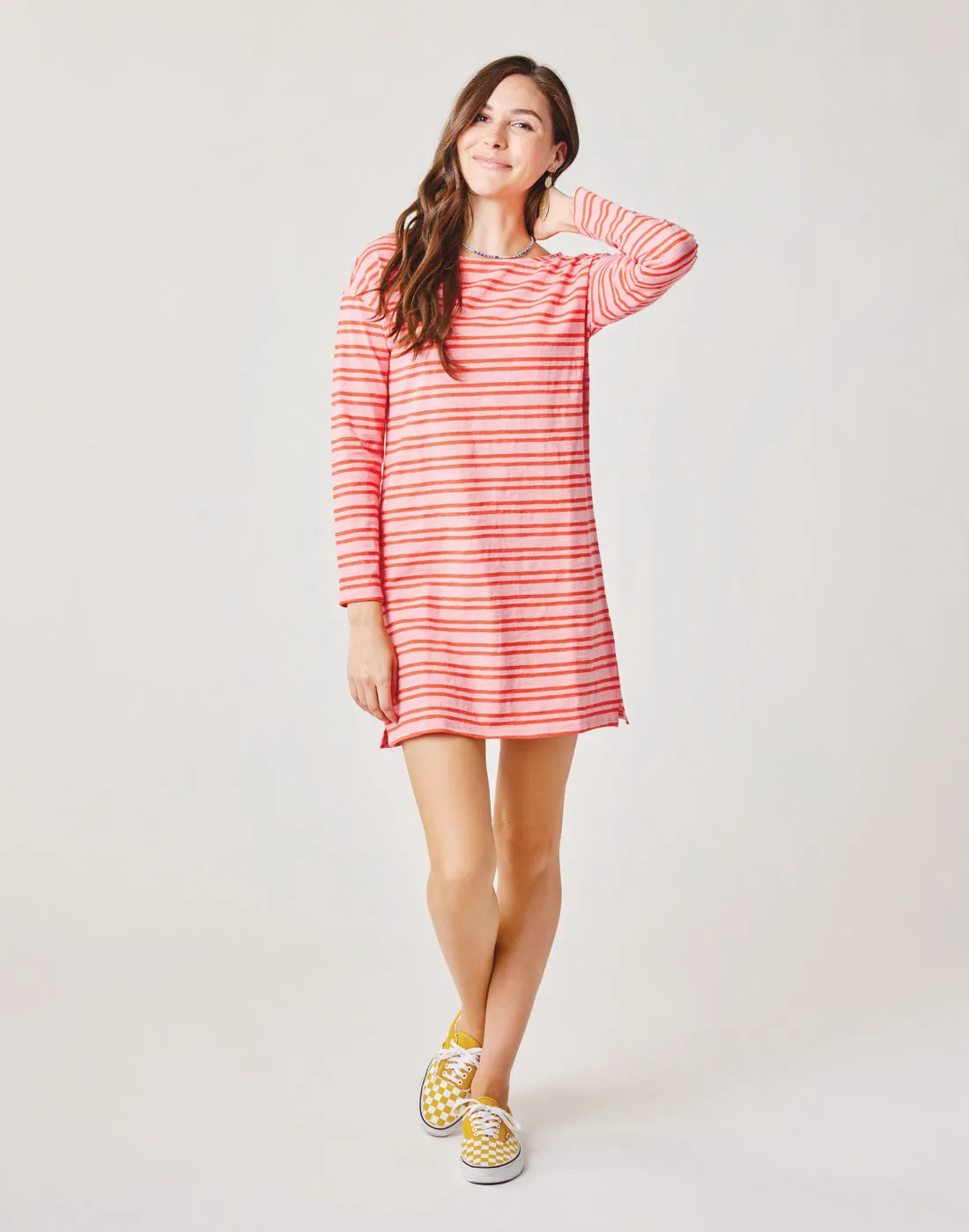 Lexi Dress: Grapefruit Breton