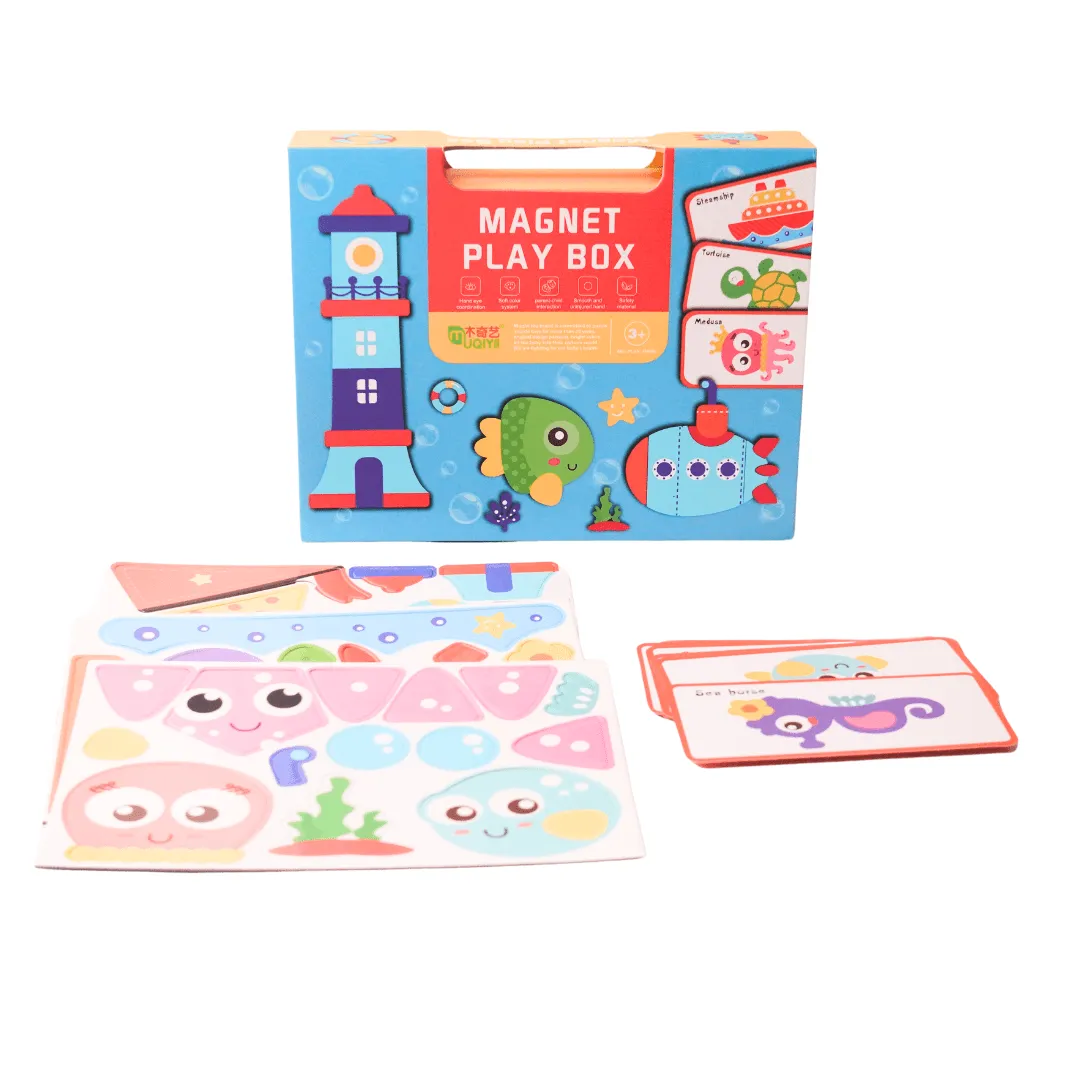 Magnet Play Box Puzzle Game Toy-Marine Animals