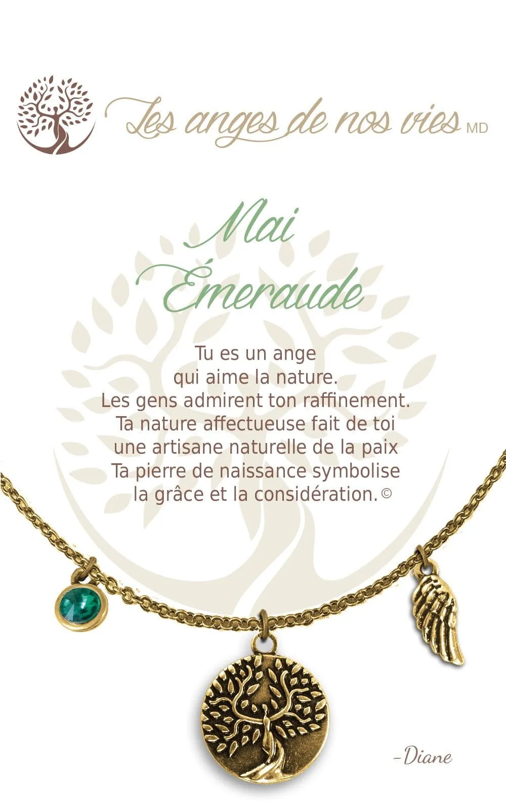 Mai - Émeraude: Necklace