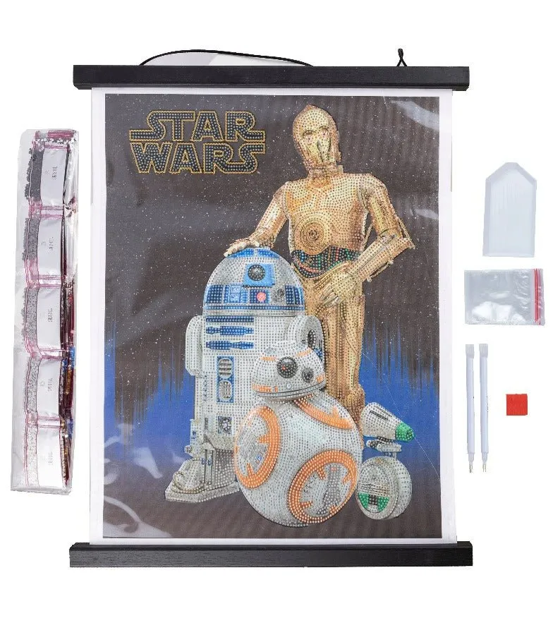 "Droids" Crystal Art Scroll Kit 35x45cm