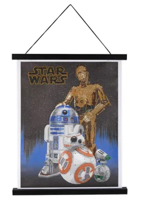 "Droids" Crystal Art Scroll Kit 35x45cm