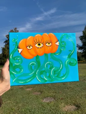 "Pumpkin Angel" Canvas Painting