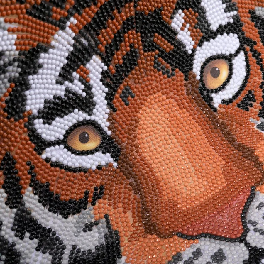 "Tiger" Crystal Art Scroll