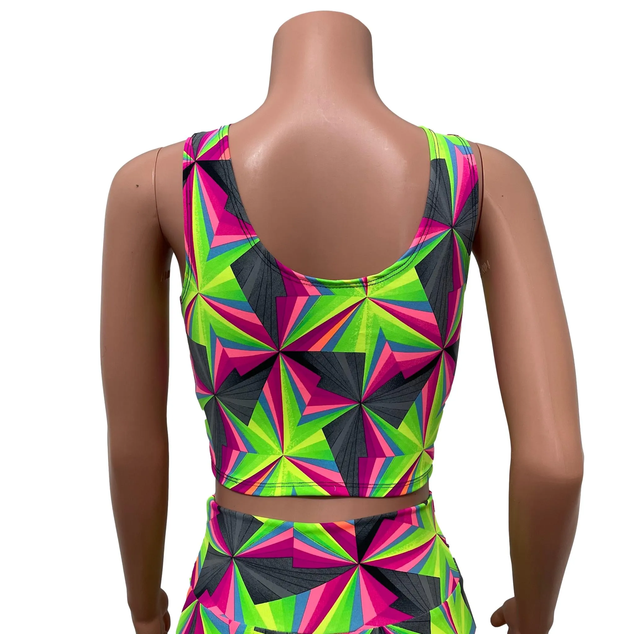 SALE - Optima Neon Tank Crop Top