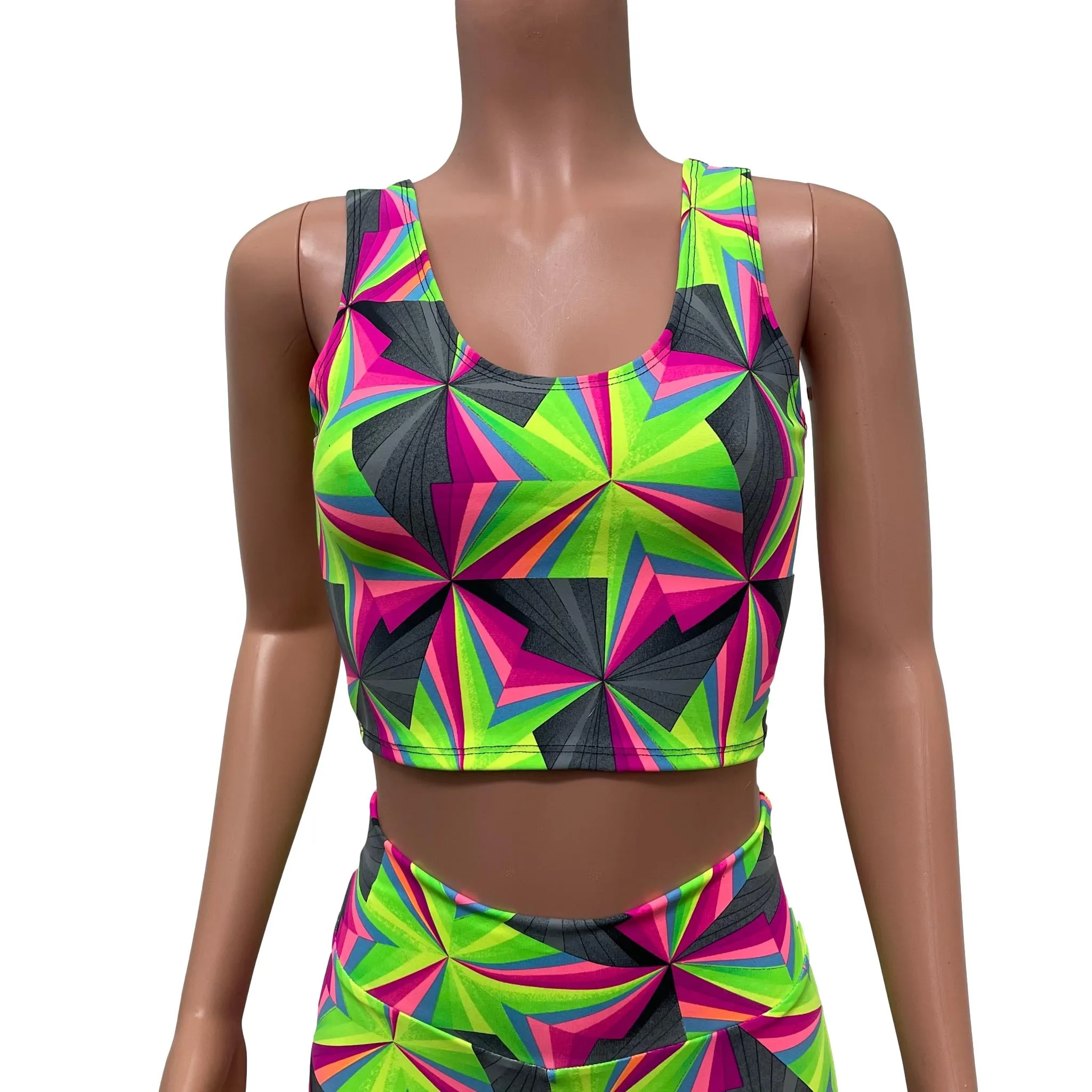 SALE - Optima Neon Tank Crop Top