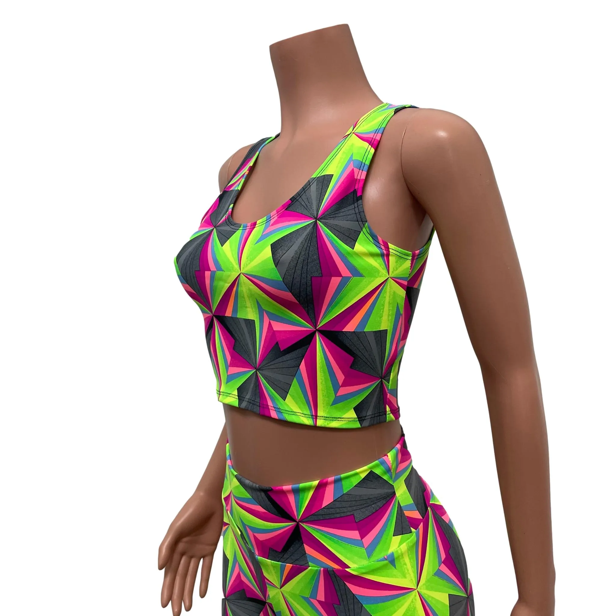 SALE - Optima Neon Tank Crop Top