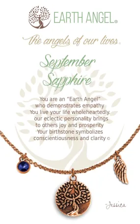 September - Sapphire: Birthstone Necklace