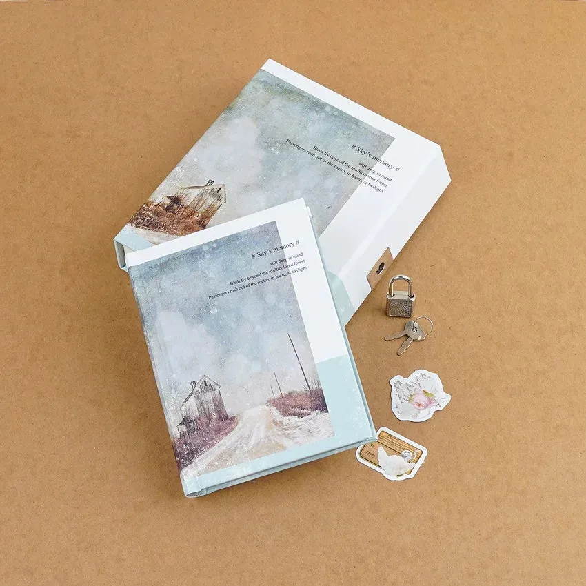 Sky Memory Boxed Journal with Lock