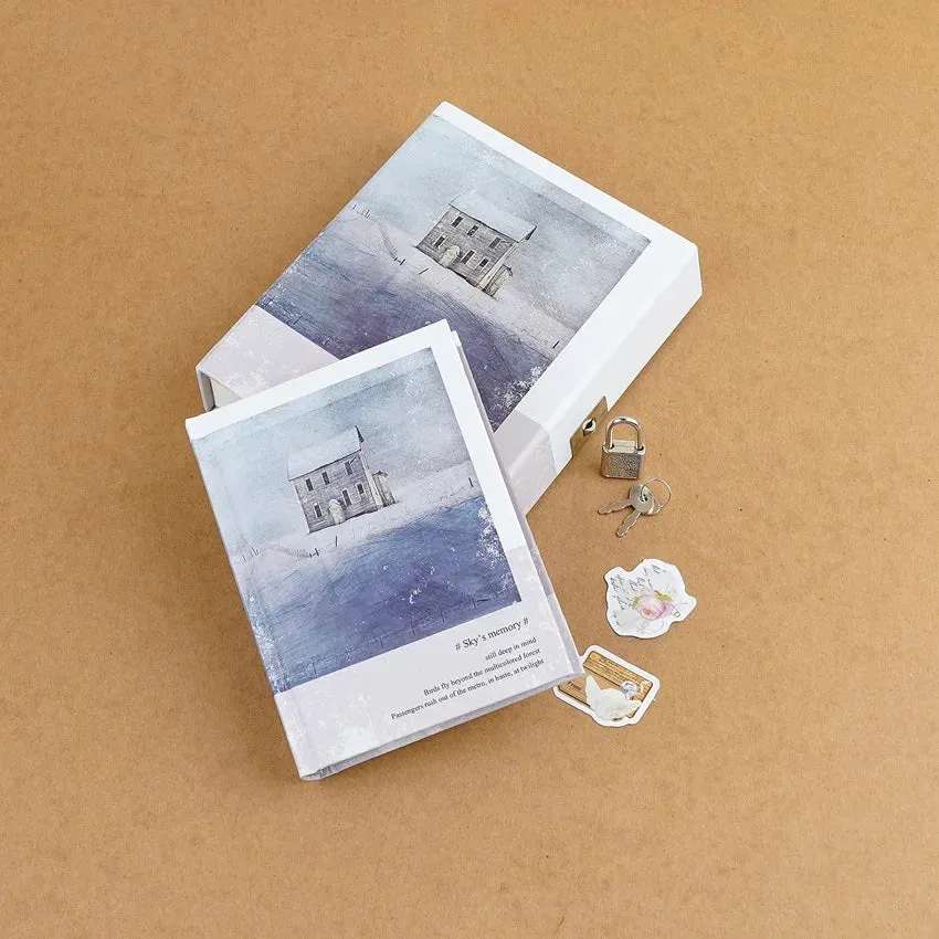 Sky Memory Boxed Journal with Lock