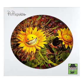 Sunflower Grin Small Plate by Ron English Popaganda