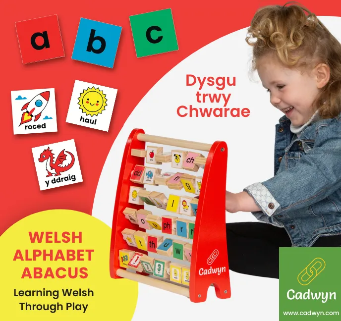 Welsh Alphabet Abacus